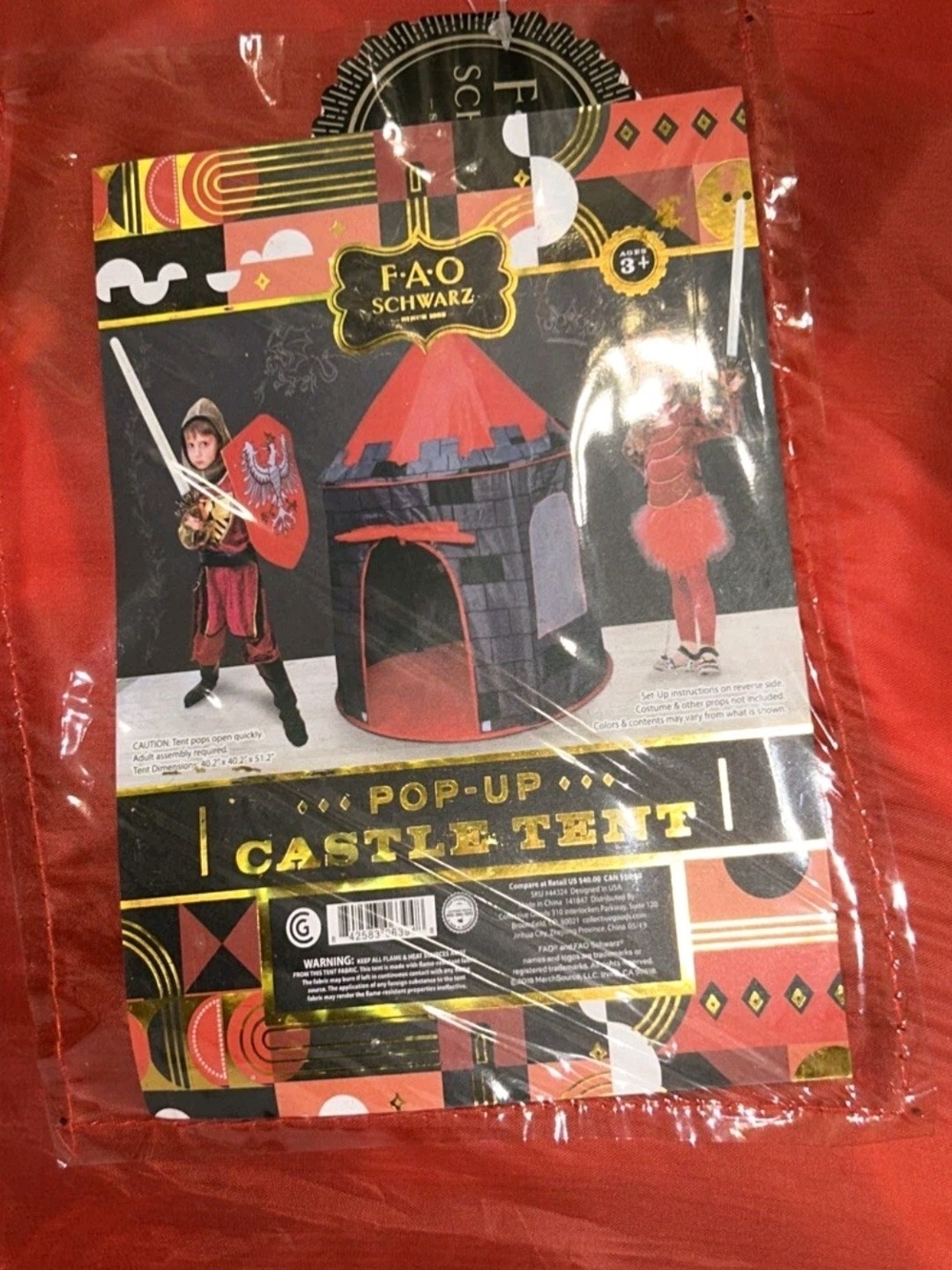 FAO Schwarz Pop-Up Castle Tent – NEW